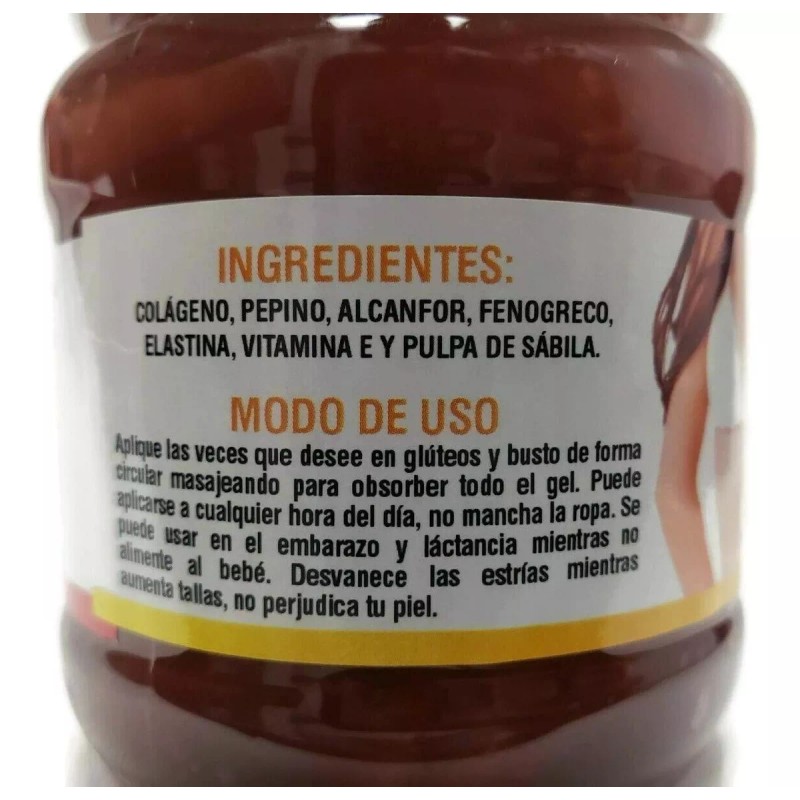 Natural 2x1 Crema Gel Fenogreco Levanta Busto Gluteos Senos Volumen