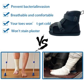 AUSTYLCO Adjustable Walking Boots Recovery Cast Shoe Covers,Medical Boots,Breathable Postoperative Shoes for Foot Sprains Ankle Fractures Toes,Broken Foot or Toe for Men or Women(M)