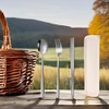 Tongke Portable Cutlery Set, Chopsticks Spoon Fork with Case Utensils