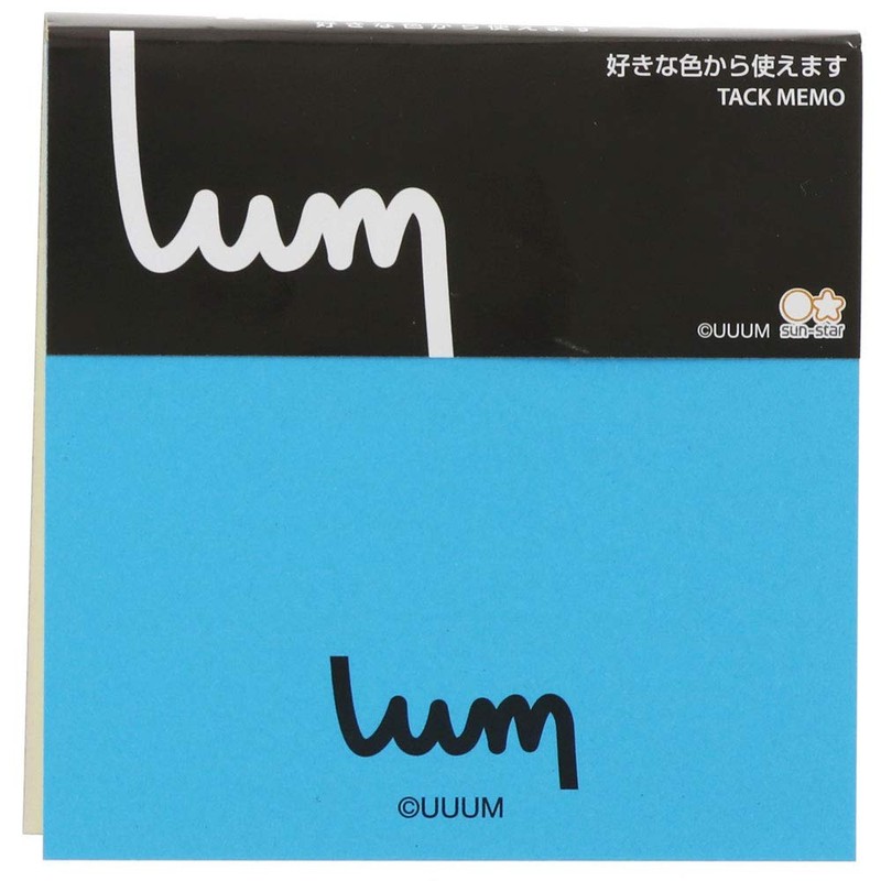 Sunstar Stationery UUUM S2824248 Sticky Blocks, 5 Colors