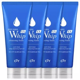 C2Y 아쿠아 휩 폼클렌징 EX 225ml 4개 대용량 세안제 클렌징폼 C2Y Aqua Whip Facial Cleansing Foam EX 225ml 4-Pack Large Capacity Cleansing Foam