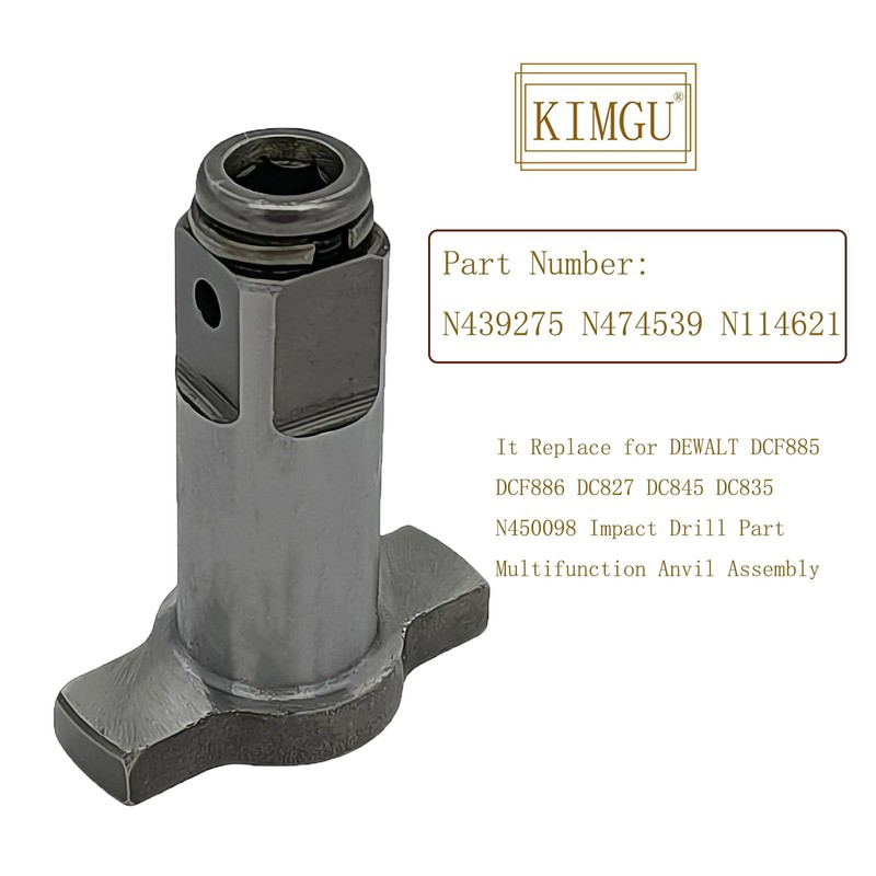 KIMGU N474539 Impact Driver Anvil Assembly Replacement for DEWALT DCF885