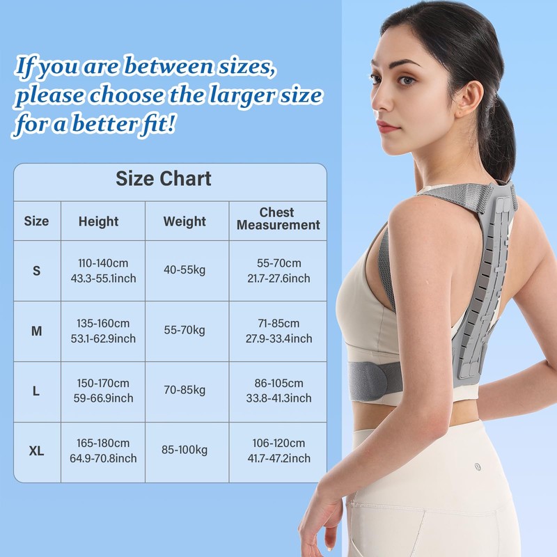 EOPUOZS Back Straightener, Posture Corrector for Men and Women, Adjustable