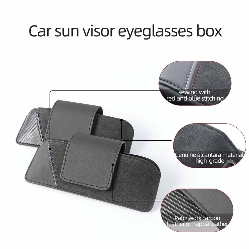 BETTERHUMZ Sunglasses Organizer Box Car Sun Visor, Eyeglasses Holder Storage
