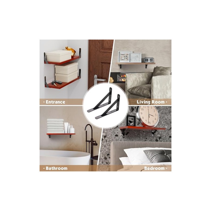 8 Pack L 6" x H 4" Heavy Duty Shelf