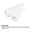 PATIKIL 25mm PVC Pipe Fittings, 3 Pack 3 Way 45