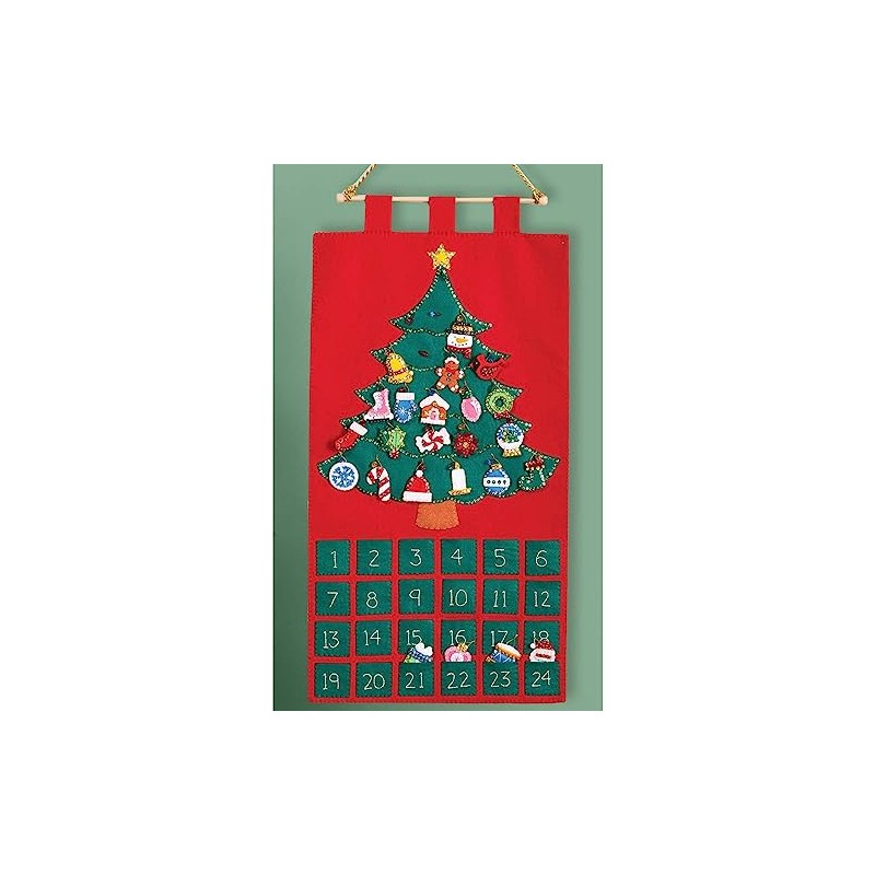 Herrschners Christmas Classics Advent Calendar Felt & Sequin Kit