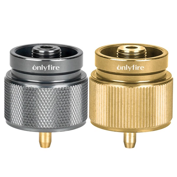 Onlyfire Camping Stove Adapter 2-Pack, Camping Backpacking Stove Convert Connector