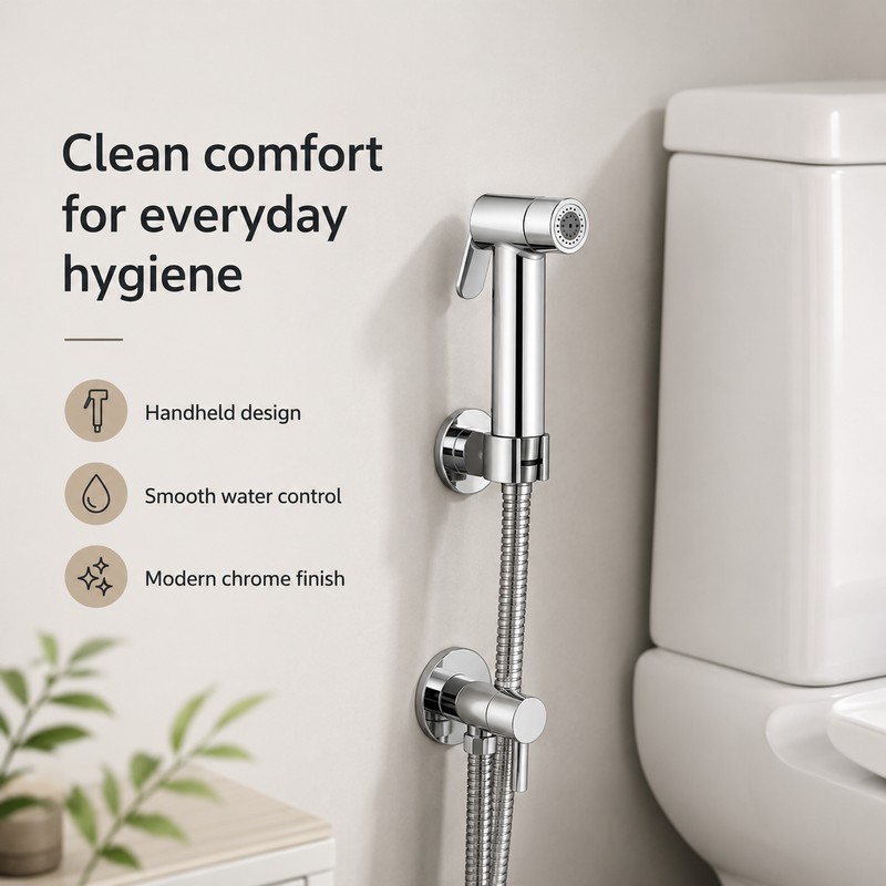 Handheld Bidet Sprayer for Bathroom Hygiene – ABS Toilet Spray
