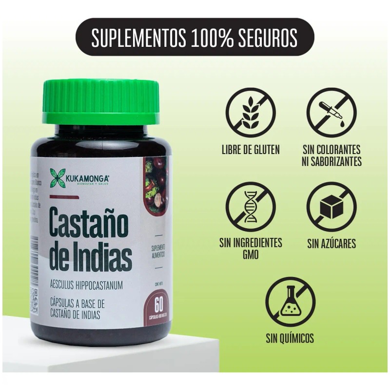 Castao De Indias Kalanchoe 60 Cps Bienestar De Piernas Sin