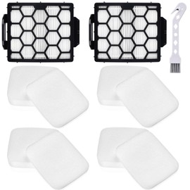Anewise UV850 Filter Replacement for Shark Performance Lift Away UV850 UV900 Detect UV950 LA492 DuoClean Upright Vacuum, 2 HEPA Filters and 4 Foam & Felt Filters, Compare to Part #XHF320 & XFFK602UKT
