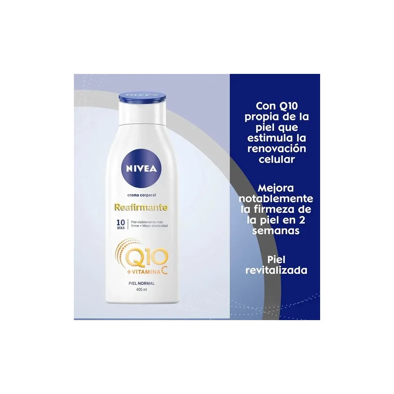 Crema corporal Reafirmante Q10 piel normal 400ml Nivea