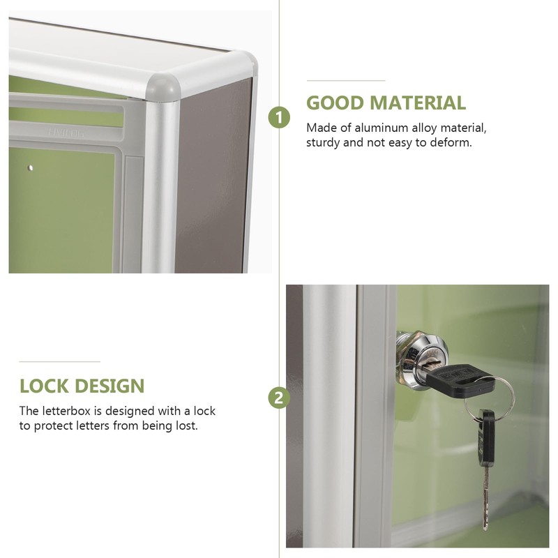 Gadpiparty Letter Box Acrylic Letter Box Suggestion Box Lockable Voting