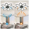 SPEVCH 35'' Ceiling Fans with Lights, Modern Ceiling Fan with