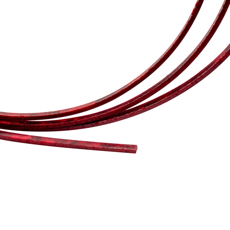 Musiclily 1650x3x1.5mm Plastic Acoustic Classical Guitar Binding, Red Pearl