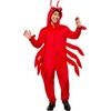 Rubies Lobster Comfywear Hooded Jumpsuit for Kids, Unisex S/M
