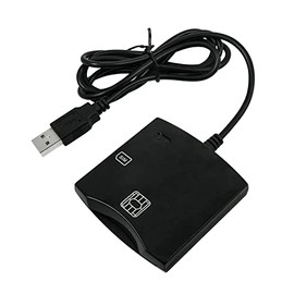 Lector de tarjetas SIM inteligente: EMV Reader Writer Programmer DOD Military USB ISO7816 Contacto Common Access CAC Card Reader + SDK Kit - Lector de tarjetas de crédito con Mac OS, Win, Linux