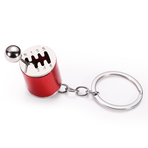 BOXOB Gearbox Shifter Keychain 6-Speed Manual Transmission Keychain Creative Fidget