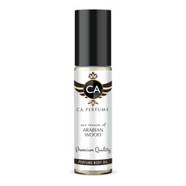 CA Perfume Impression of Tom F Arabian Wood For Women & Men Replica Fragrance Body Oil Dupes Alcohol-Free Aromatherapy Sample Travel Size Concentrated Long Lasting Attar Roll-On 0.3 Fl Oz/10ml