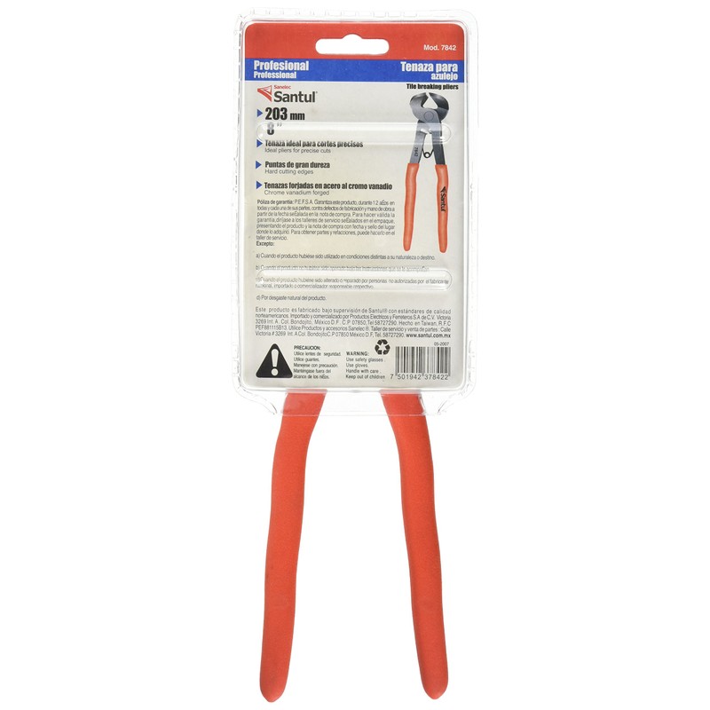 Santul 7842 Tenazas para Azulejo, 8"