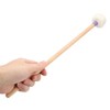 2Pcs Drum Mallet Felt Head Wooden Handle Non Slip Instrument