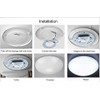 1-Pack Led Panel Ceiling Light Fixtures 24w 5730 SMD Circle