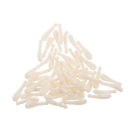 BIUDECO 50pcs Flocking Lip Brush Heads for Makeup Artists Soft Cotton Replacement Tips for Even Lip Gloss Application for Home Use and Professional Makeup Events