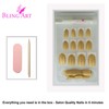 False Nail Bling Art Gold Pearl Oval 24 False Nails Tips