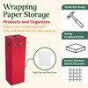 Wrapping Paper Storage Box - Holds 20 Rolls of Gift