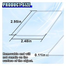 DUSCOKE Car Dashboard Anti-Slip Mat, 2.95" x 2.48" Transparent Traceless Auto Dash Sticky Gel Pad, Washable & Reusable Double-Sided Gripping Pad for Vehicle, Office, Home (5PCS)