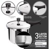 Milton Pro Cook 3 Litre Stainless Steel Pressure Cooker with