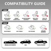 GEEYONTEK Car Seat Cover Front Set, Front and Rear 2