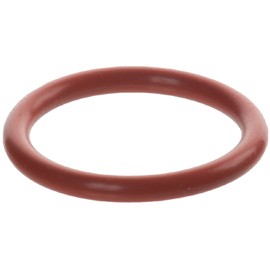 M2x14 Silicone O-Ring, 70A Durometer, Round, Red, Silicone, 14 mm ID, 18 mm OD, 2 mm Width (Pack of 100)