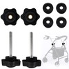 Cranviech Walker Replacement Parts Arm Adjustment Knobs 2 Pack, Rollator