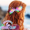 JEWEKY Light Up Starfish Hair Clips Glowing Seashell Mermaid Hair