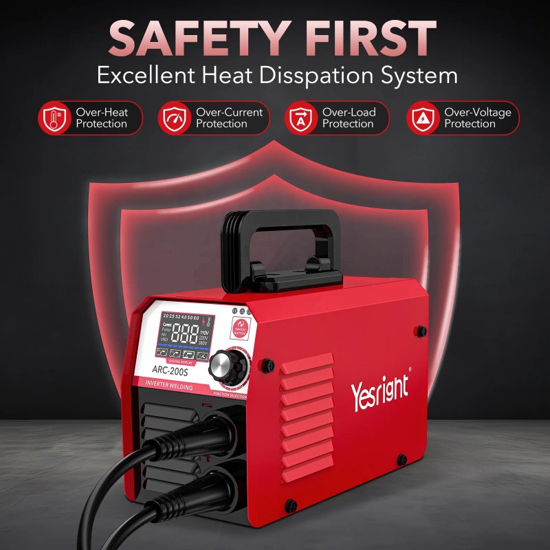 TRQ Portable MMA200S Welding Machine Stainless Steel Handheld Welder DC