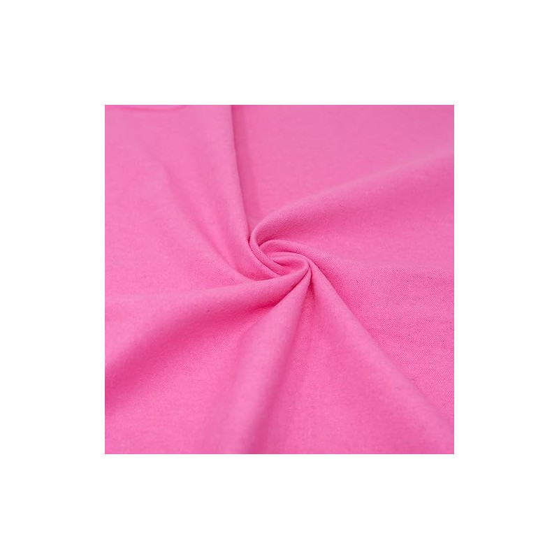 RTC Fabric 100% Cotton Solid Flannel, Hot Pink Cut by