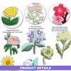 Iron-On Patches for Iron-On Flowers Pack of 15 Iron-On Patches