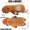 WESOPAN Weighted Capybara Plush Pillow, 30cm Soft Weighted Capybara Stuffed