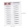 Ipetboom Men Women Brow Tint Stickers Artificial Eyebrow Transfer Instant