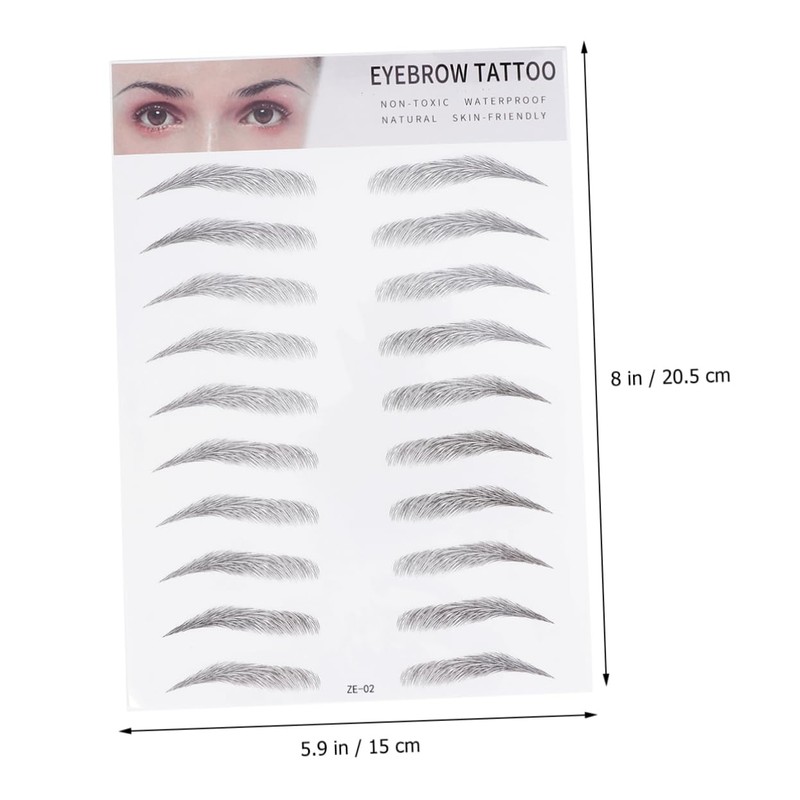Ipetboom Men Women Brow Tint Stickers Artificial Eyebrow Transfer Instant