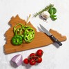 Totally Bamboo Virginia State Shaped Cutting Board and Charcuterie Serving