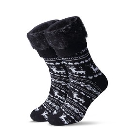 Jarseen Warm Winter Thermal Socks with Full Plush and Wool; Thick Soft Boots Socks for Men and Women -