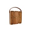 FTWDesign Wooden Watch with Faux Leather Strap and 22 cm