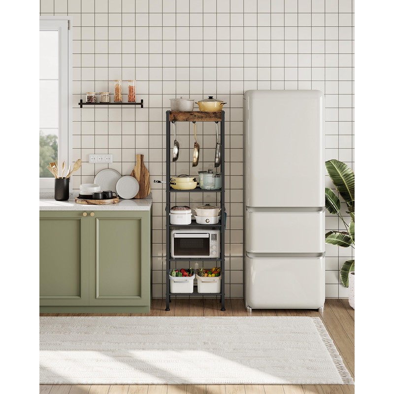CHOEZON 5-Tier Pot Rack, Floorstanding Pots and Pans Organizer, Kitchen
