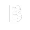Alphabet Letters “B”- Durable Vinyl Floor Marker by Graphical Warehouse-