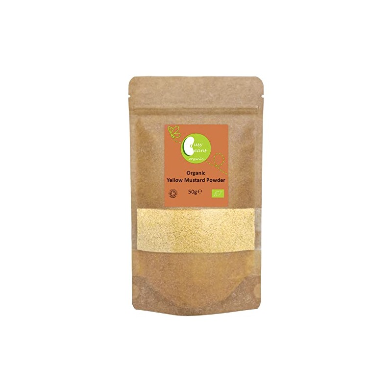 Organic Yellow Mustard Powder -Certified Organic- by Busy Beans Organic