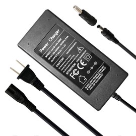 JFX - Fuente de alimentación de 48 V, 54.6 V, 2 A, cargador de batería para batería de litio de 48 V, con enchufe CC de 5.5 x 2.1 mm, enchufe de 5.5 x 2.5 mm