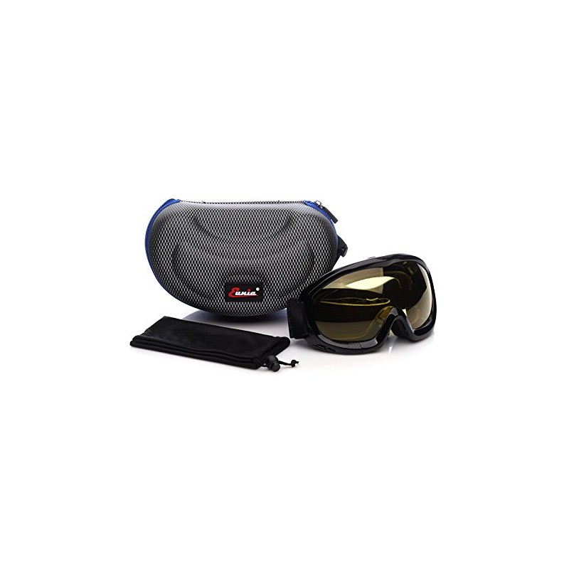 'Fit Over Glasses' Anti-fog Riding Goggles with Sponge Liner Adjustable