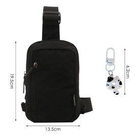 RNSKFG 1 Multi-Functional Cloth Bag And 1 Pendant, Simple And Versatile Waist Bag, Waterproof Storage Bag, Suitable For Travel, Work, And Shopping.